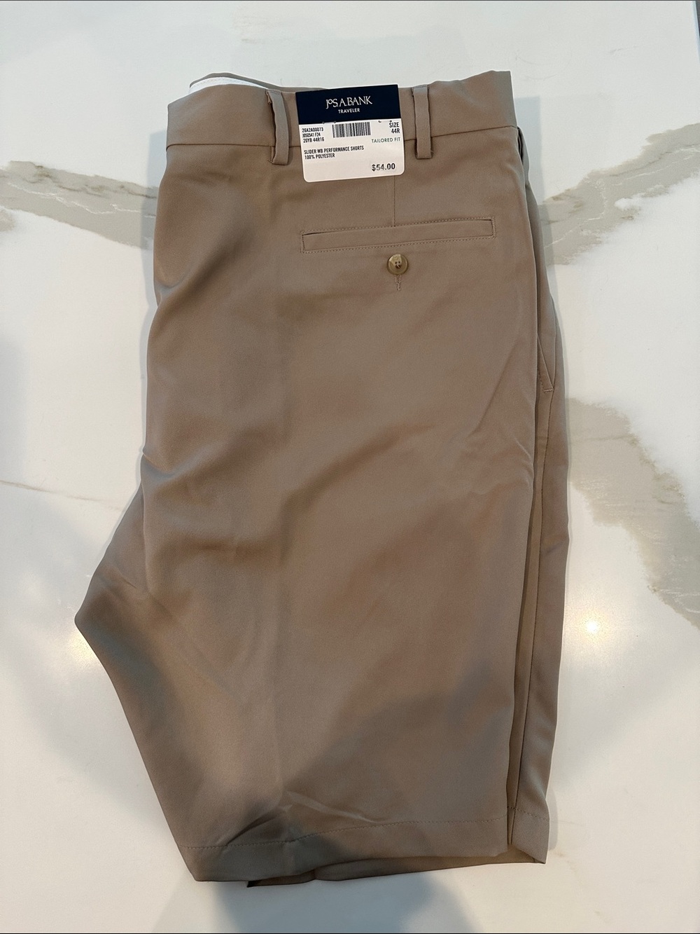 NWT Jos. A. Bank Men's Tailored Dress Shorts in Khaki Tan
